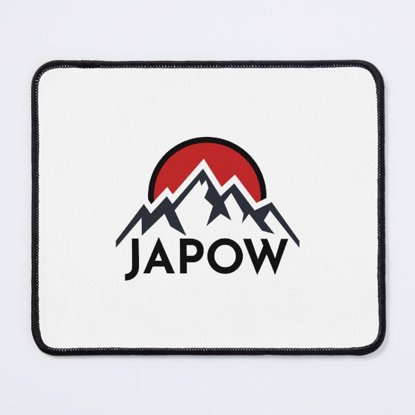 Item preview, JAPOW Japan Powder Snow Snowboard Sticker - Black designed and sold by PawaPotto.