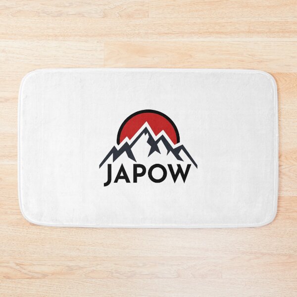 Item preview, JAPOW Japan Powder Snow Snowboard Sticker - Black designed and sold by PawaPotto.