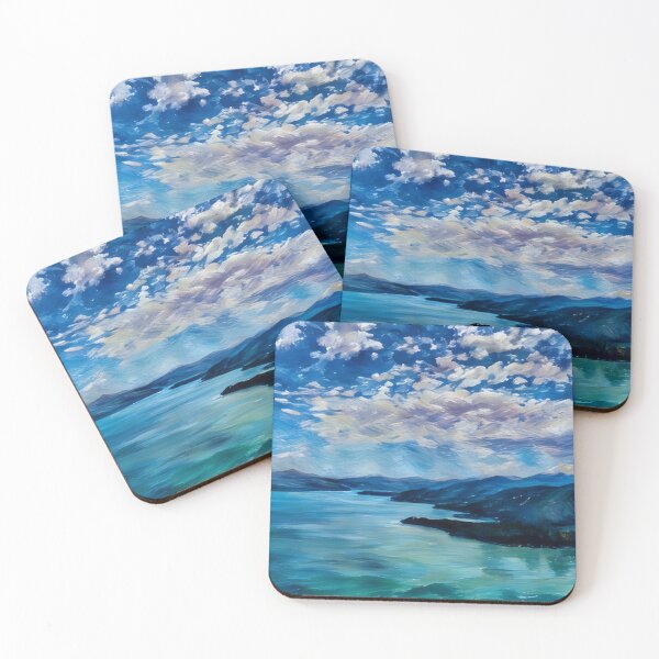 Item preview, Hood Canal with Olympic Mountains (Pastel) designed and sold by flyscenicair.