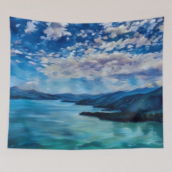 Item preview, Hood Canal with Olympic Mountains (Pastel) designed and sold by flyscenicair.
