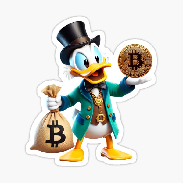 Item preview, The Duck & His Bitcoins designed and sold by teefortyone.