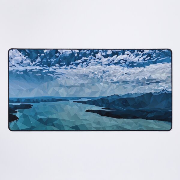 Item preview, Hood Canal with Olympic Mountains (Poly Art) designed and sold by flyscenicair.