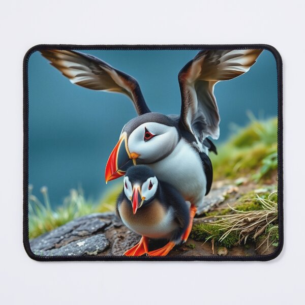 Item preview, Puffin and puffling #2 designed and sold by EMCGallery.