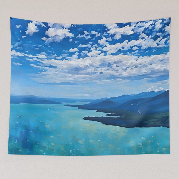 Item preview, Hood Canal with Olympic Mountains (Impressionist) designed and sold by flyscenicair.
