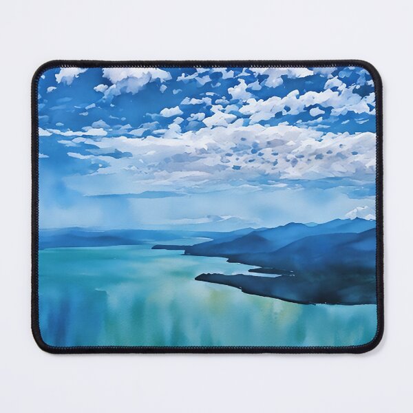 Item preview, Hood Canal with Olympic Mountains (Water Color) designed and sold by flyscenicair.