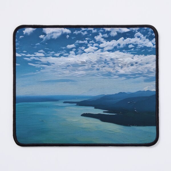Item preview, Hood Canal with Olympic Mountains (Oil Painting) designed and sold by flyscenicair.