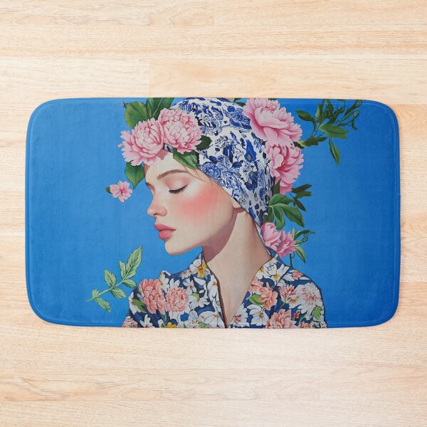 Item preview, Floral Serenity - Portrait of a Woman in Bloom designed and sold by junkydotcom.