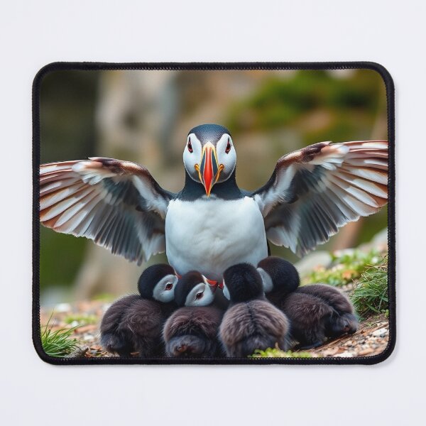 Item preview, Puffin and pufflings #3 designed and sold by EMCGallery.
