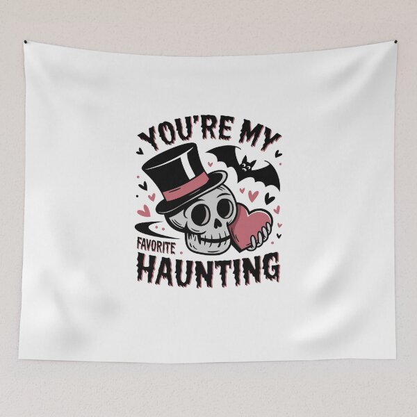 Item preview, You're My Favorite Haunting Top Hat - Goth Valentines Design designed and sold by Peter Stawicki.