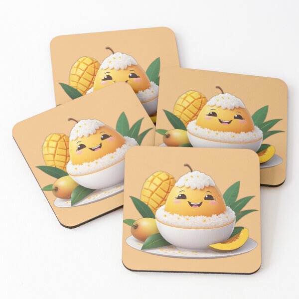 Item preview, Happy Mango Sticky Rice Day designed and sold by NarinJintana.