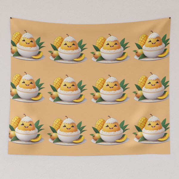 Item preview, Happy Mango Sticky Rice Day designed and sold by NarinJintana.