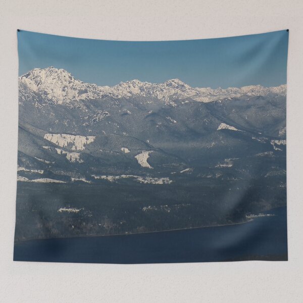 Item preview, Snow Covered Olympic National Park designed and sold by flyscenicair.