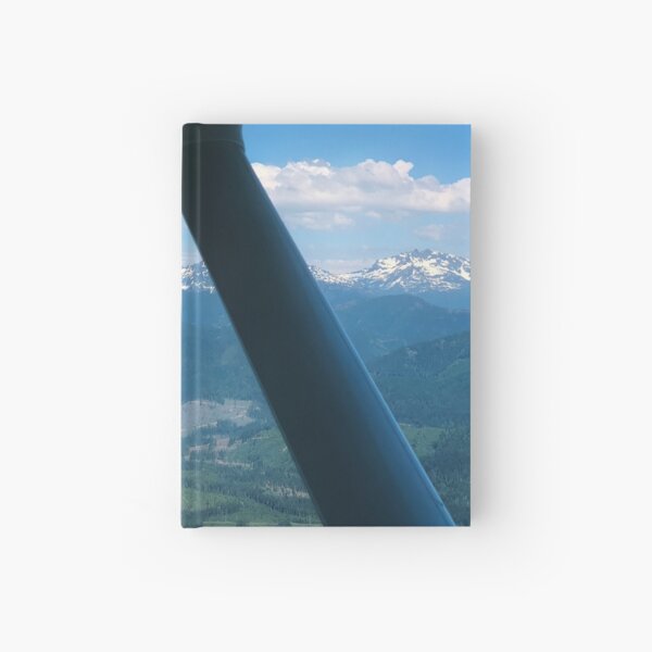 Flying by Olympic Mountains Hardcover Journal