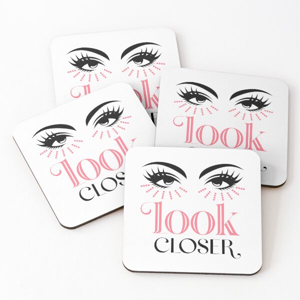 Item preview, Look Closer Through Bold Eyes and Pink Dots designed and sold by SplashTastic.