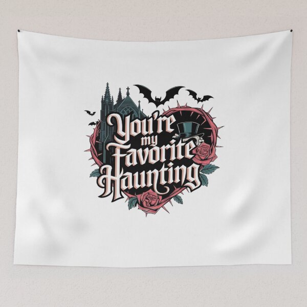 Item preview, You're My Favorite Haunting Castle Heart - Goth Valentines Design designed and sold by Peter Stawicki.