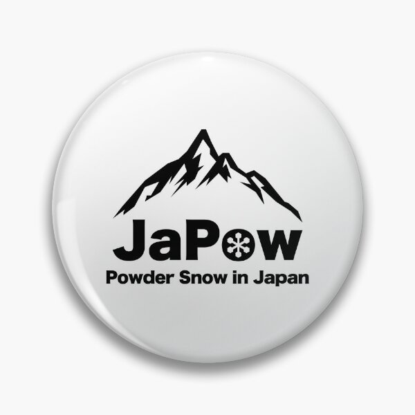 Item preview, JAPOW Japan Powder Snow Snowboard Sticker - Black designed and sold by PawaPotto.
