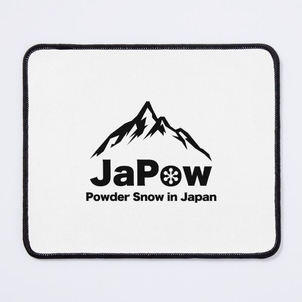 Item preview, JAPOW Japan Powder Snow Snowboard Sticker - Black designed and sold by PawaPotto.