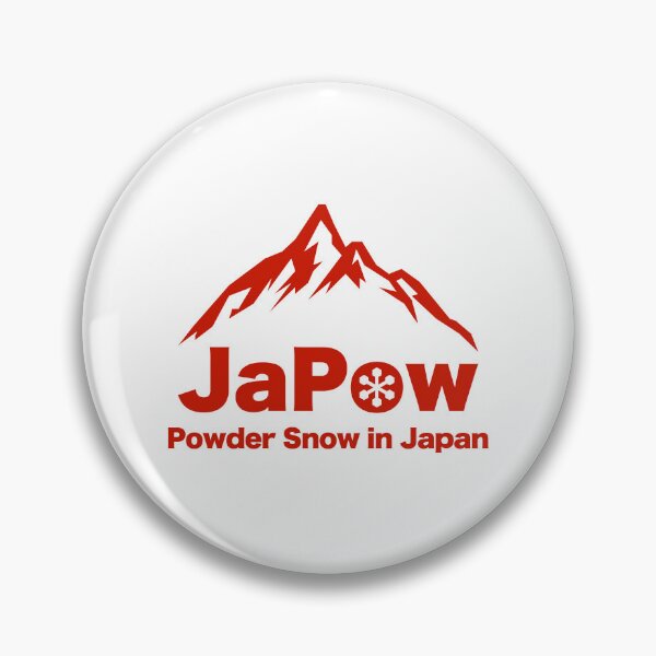 Item preview, JAPOW Japan Powder Snow Snowboard Sticker - Red designed and sold by PawaPotto.
