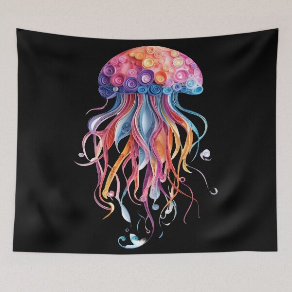Item preview, Cute Quilled Paper Jellyfish designed and sold by PrintsByFrank.