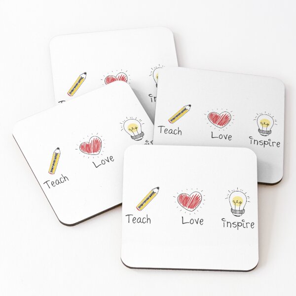 Item preview, Teach Love Inspire - Motivational Teacher Design designed and sold by RororereShop.