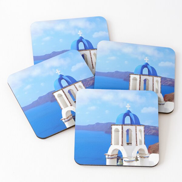 Item preview, Santorini Greece - Blue Domes White Buildings Stunning Day designed and sold by Adam Gormley.