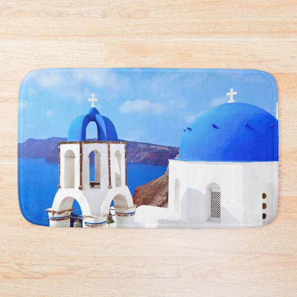 Item preview, Santorini Greece - Blue Domes White Buildings Stunning Day designed and sold by Adam Gormley.