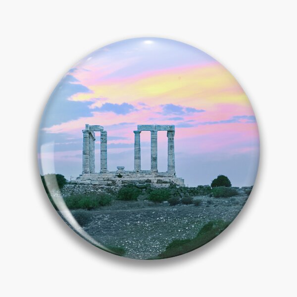 Item preview, Poseidon Temple Athens Sounion Coast Sunset Glow designed and sold by Adam Gormley.