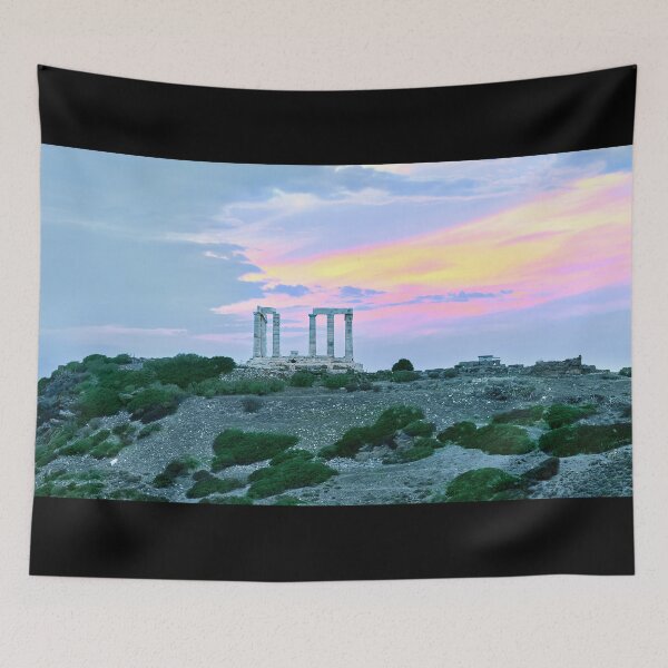Item preview, Poseidon Temple Athens Sounion Coast Sunset Glow designed and sold by Adam Gormley.