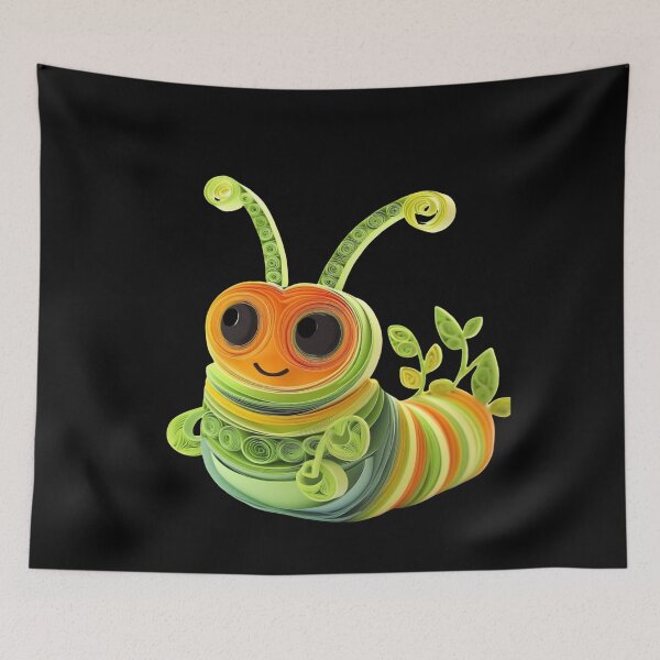 Item preview, Cute Quilled Paper Caterpiller  designed and sold by PrintsByFrank.