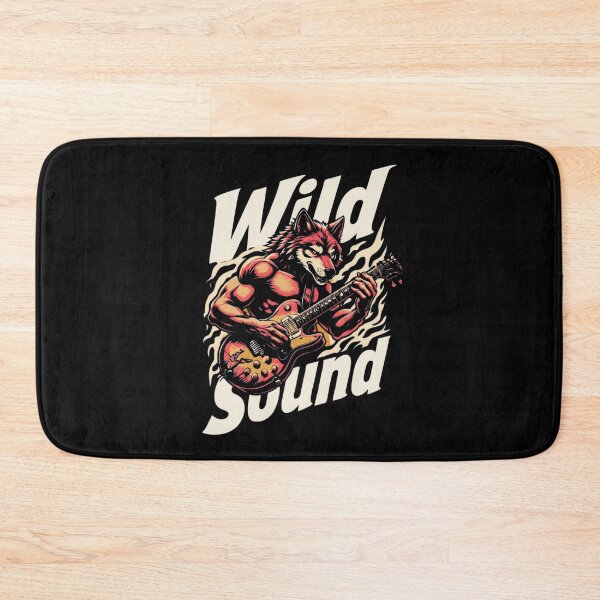 Item preview, Powerful Wolf-Headed Rocker Shredding Electric Guitar Poster Art designed and sold by Colorful-Garden.