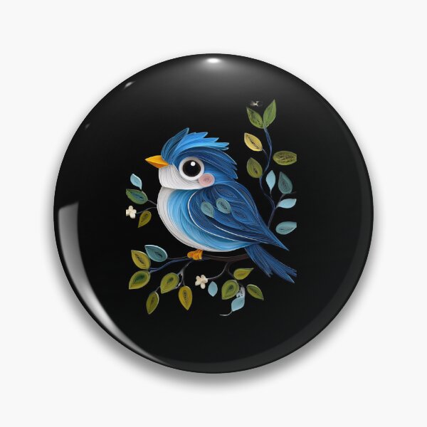 Item preview, Cute Quilled Paper Bluebird designed and sold by PrintsByFrank.