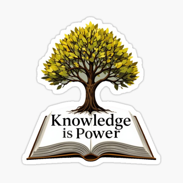 Item preview, Knowledge is Power designed and sold by RebelPaintBrush.