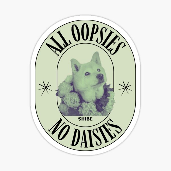 Vista previa del artículo con la obra «Vaya, Daisy Shiba», diseñado y vendido por Scampywhimsy.