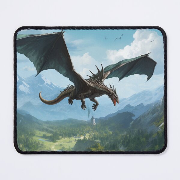 Item preview, Dragon near Mountains designed and sold by GrinGalore.