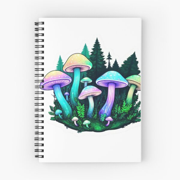 Item preview, A mini forest with glowing mushrooms.  Sticker  designed and sold by InsightA.