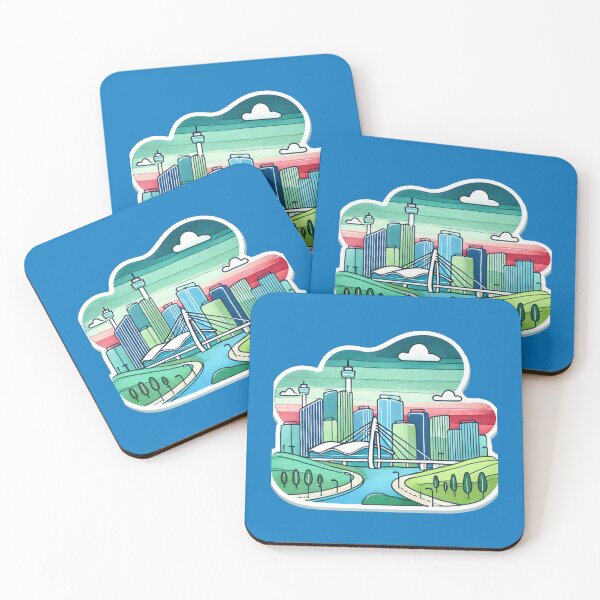 Item preview, Incheon Songdo Minimalist Watercolor Sticker Design,   designed and sold by PaintMeWorld.