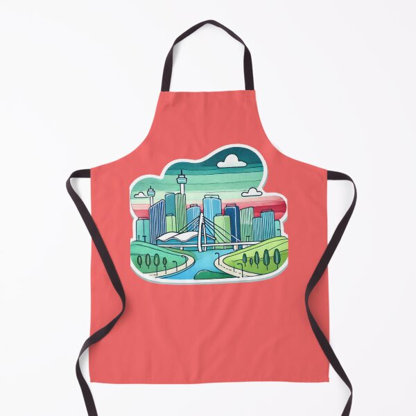 Item preview, Incheon Songdo Minimalist Watercolor Sticker Design, designed and sold by PaintMeWorld.