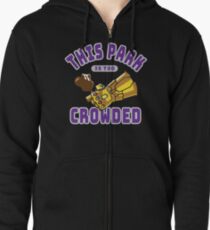Too Crowded Zipped Hoodie