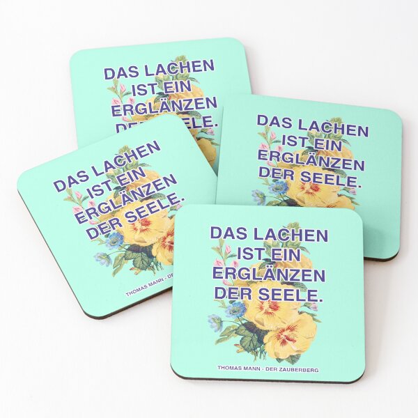 Artikelvorschau, Das Lachen ist ein Erglänzen der Seele, Thomas Mann Zitat entworfen und verkauft von Mauswohn.