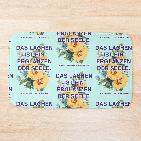 Item preview, Laughter is a shining of the soul, Thomas Mann quote designed and sold by Mauswohn.