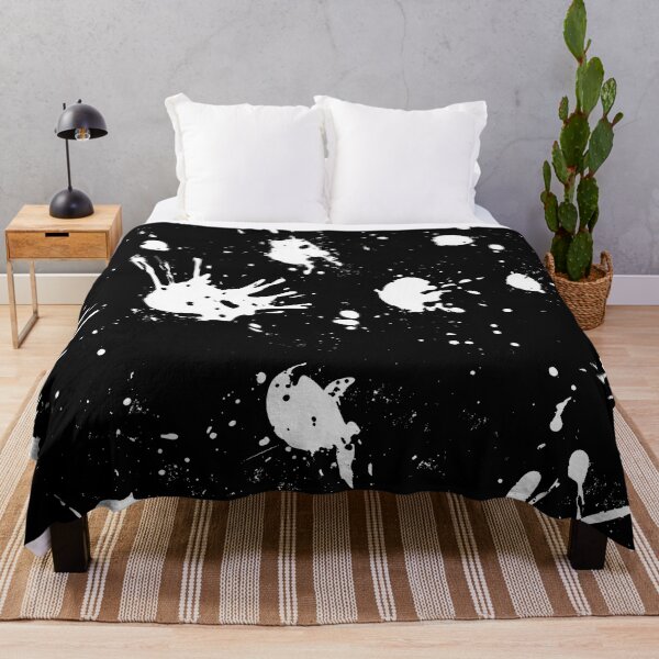 Item preview, Edgy Paint Splatter Pattern – Black and White Abstract Grunge Design designed and sold by Moisky Patterns.