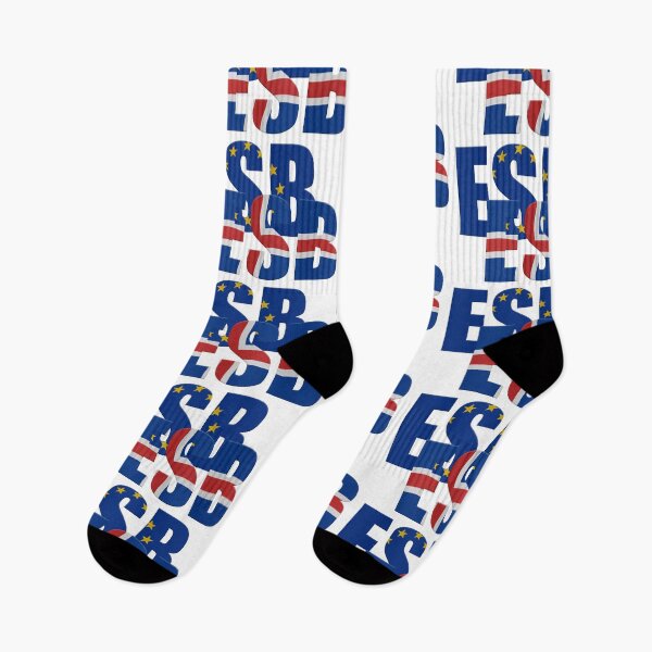 Item preview, ESB Evrópusambandið (European Union - EU) in Icelandic with the Iceland and EU flags overlay .  designed and sold by funkyworm.