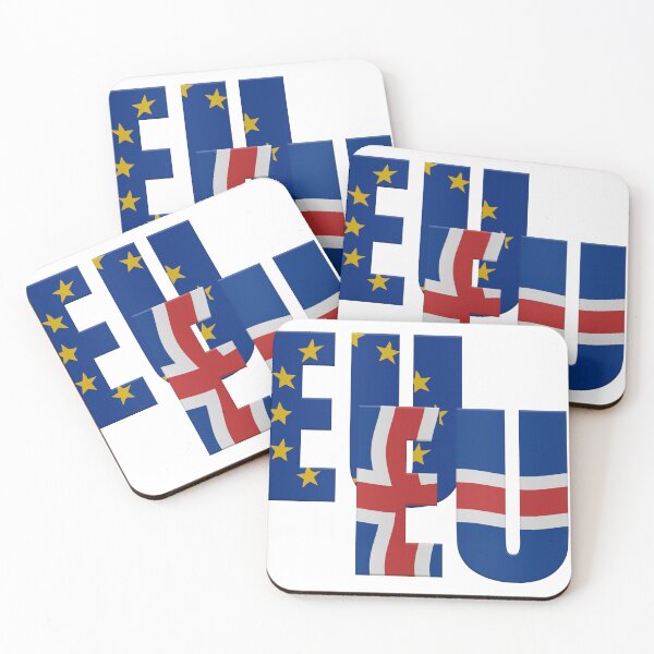 Item preview, EU with the Iceland and EU flags overlay .  designed and sold by funkyworm.
