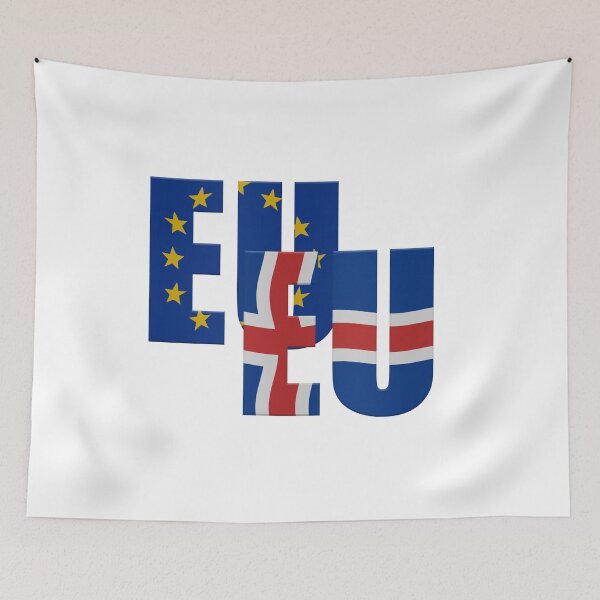 Item preview, EU with the Iceland and EU flags overlay .  designed and sold by funkyworm.
