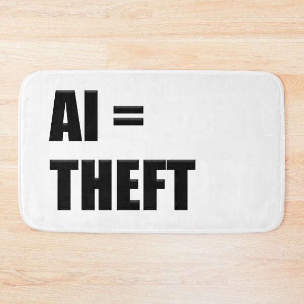 Item preview, AI = theft in impact font.  designed and sold by funkyworm.