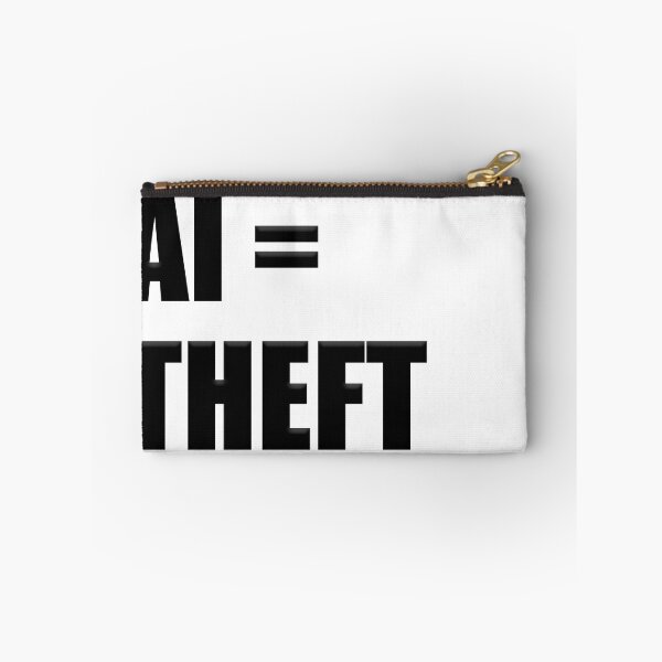 Item preview, AI = theft in impact font. designed and sold by funkyworm.