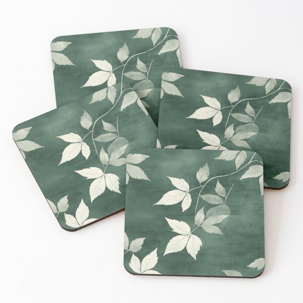 Item preview, Classic Green Leaf Pattern – Elegant Botanical Design with Textured Background designed and sold by Moisky Patterns.