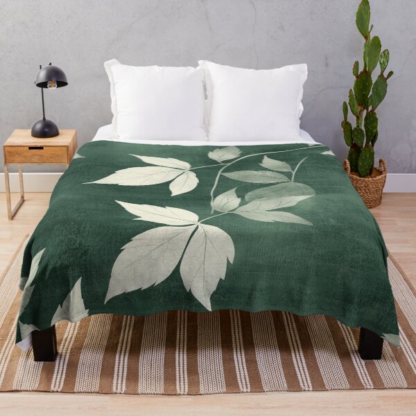 Item preview, Classic Green Leaf Pattern – Elegant Botanical Design with Textured Background designed and sold by Moisky Patterns.
