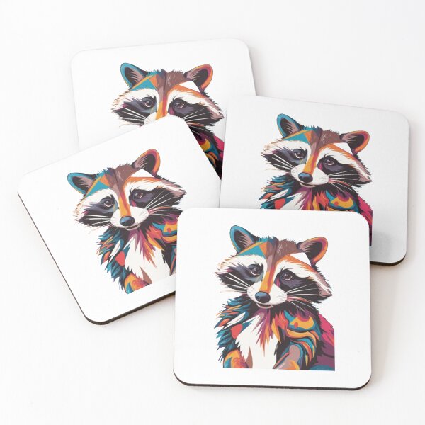 Item preview, Lindo arte abstracto de mapache designed and sold by ShopTwentyFour.