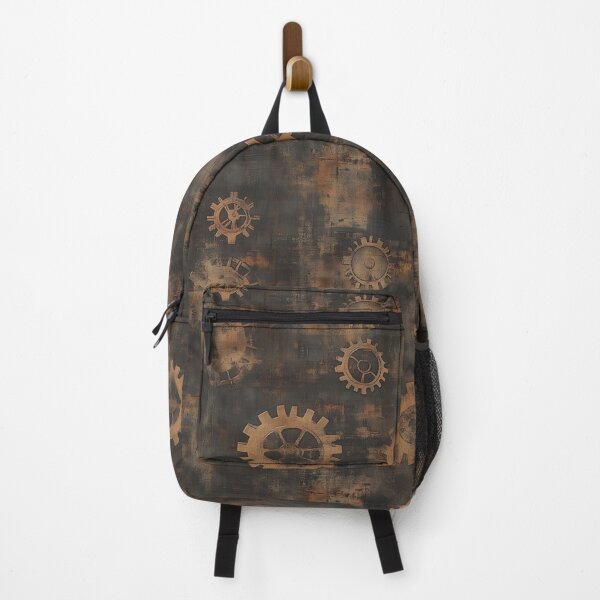 Item preview, Steampunk Gear Pattern – Rustic Industrial Design with Textured Background designed and sold by Moisky Patterns.